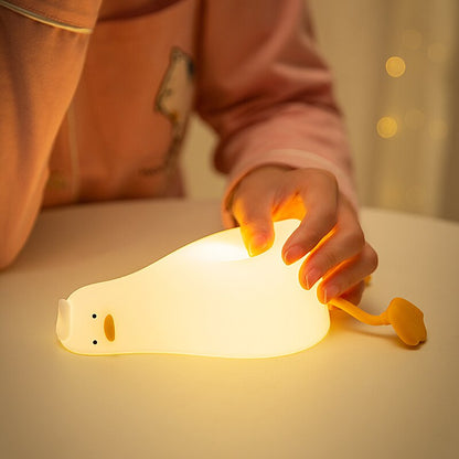 Lampe de Chevet Enfant Canard Dodo en Silicone Doux