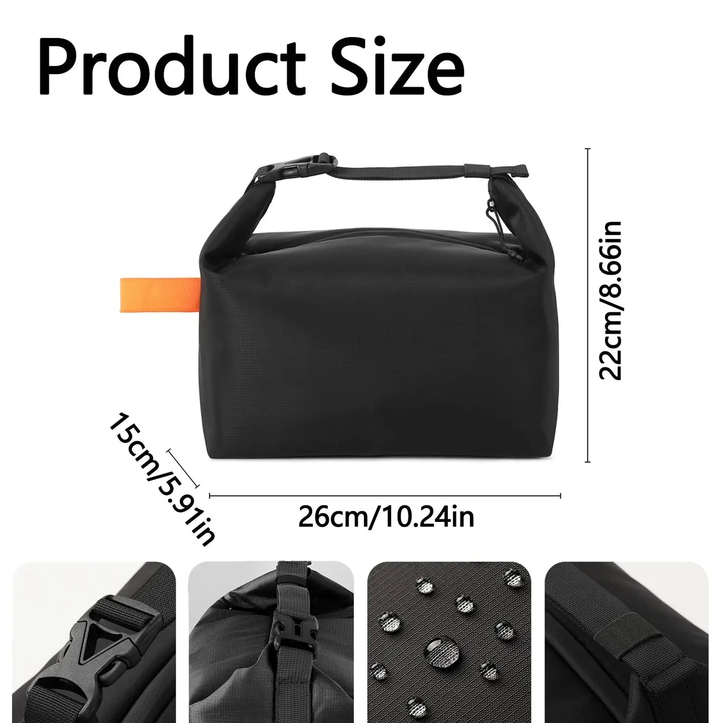 Sac Gamelle Noire (Pliable)