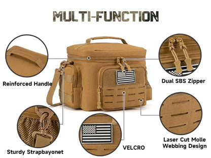 Sac Isotherme Repas Tactique Militaire Homme 13L (Khaki)