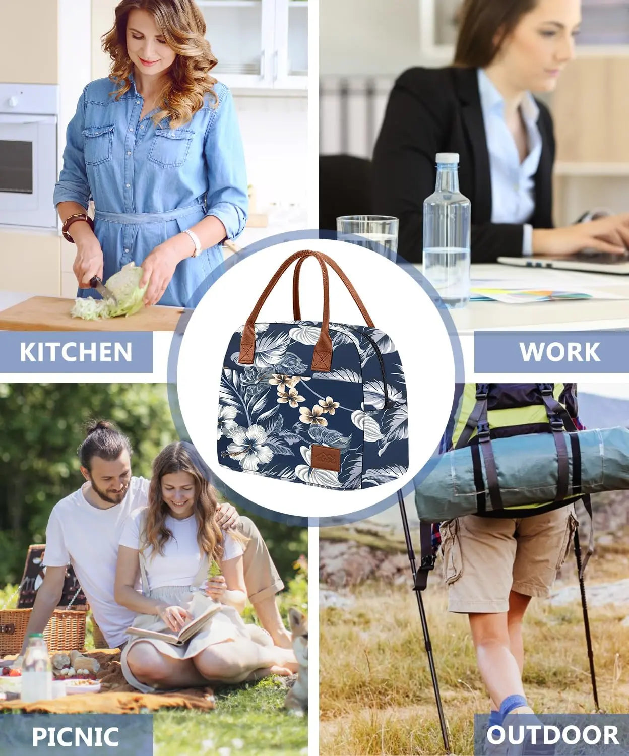 Sac Lunch Box Bleu 12 L