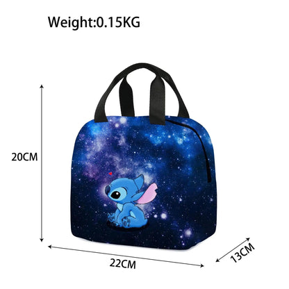 Sac Lunch Box Stitch Bleu