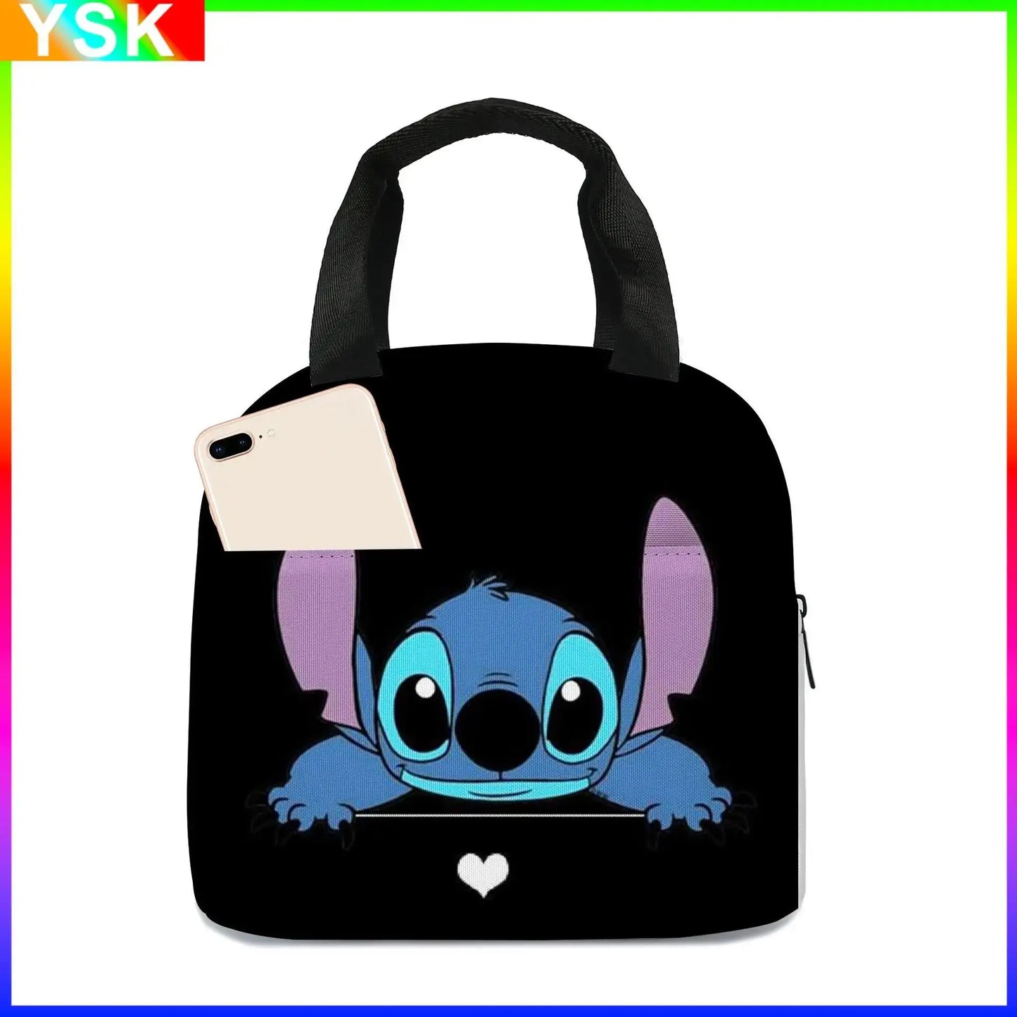 Sac Lunch Box Stitch Noir (Isotherme)