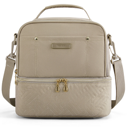 Sac Isotherme Kaki Double Compartiment