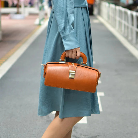 Sac cuir vintage italien
