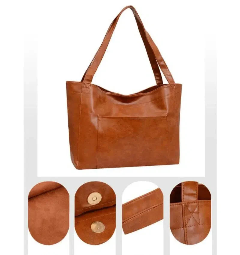 Sac fourre-tout souple cuir