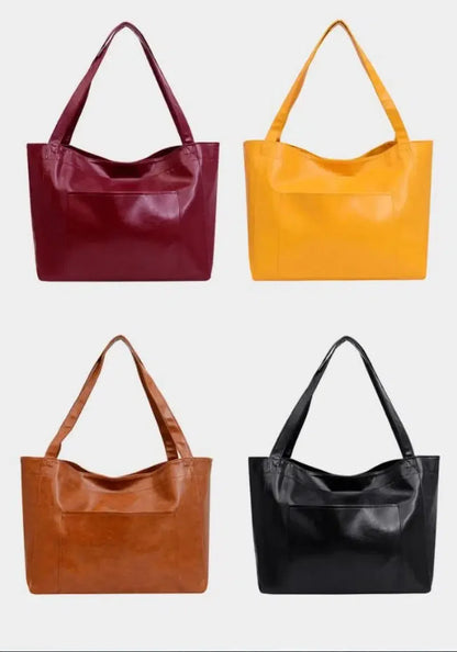 Sac fourre-tout souple cuir
