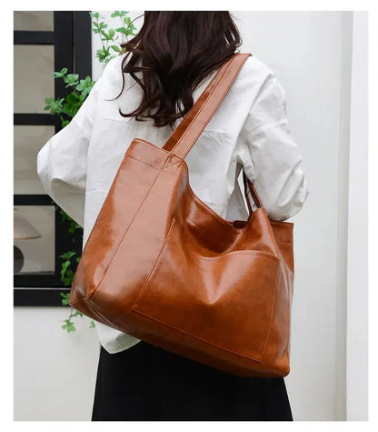 Sac fourre-tout souple cuir
