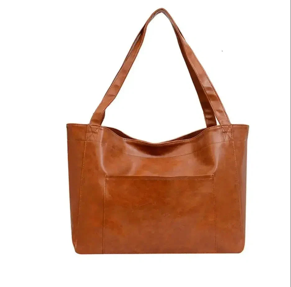 Sac fourre-tout souple cuir-Old Money