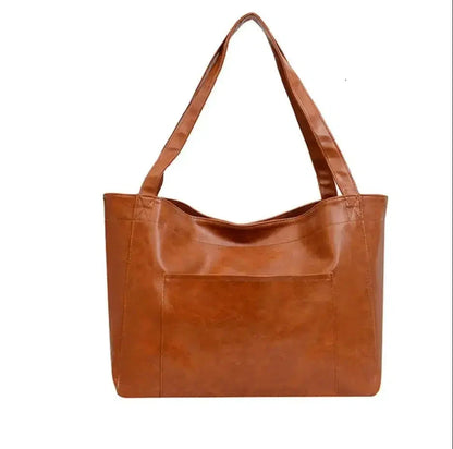 Sac fourre-tout souple cuir-Old Money