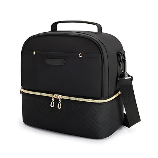 Sac Isotherme Noir Double Compartiment