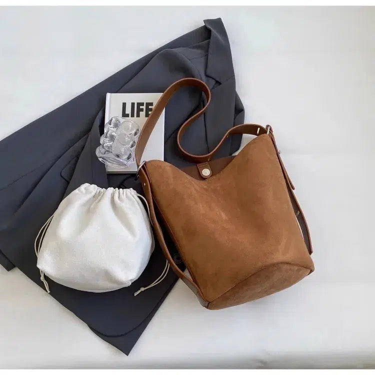 Sac paquetage cuir grainé-Old Money