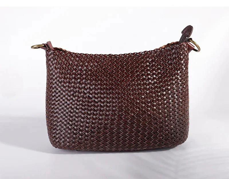 Sac tressé cuir italien-Old Money