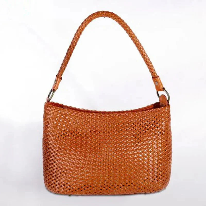 Sac tressé cuir italien-Old Money