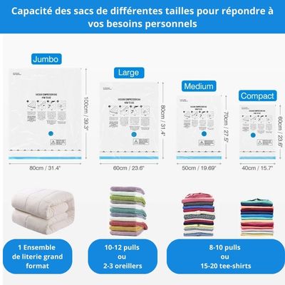 Sac de rangement sous vide - DrainAir-Sympa™