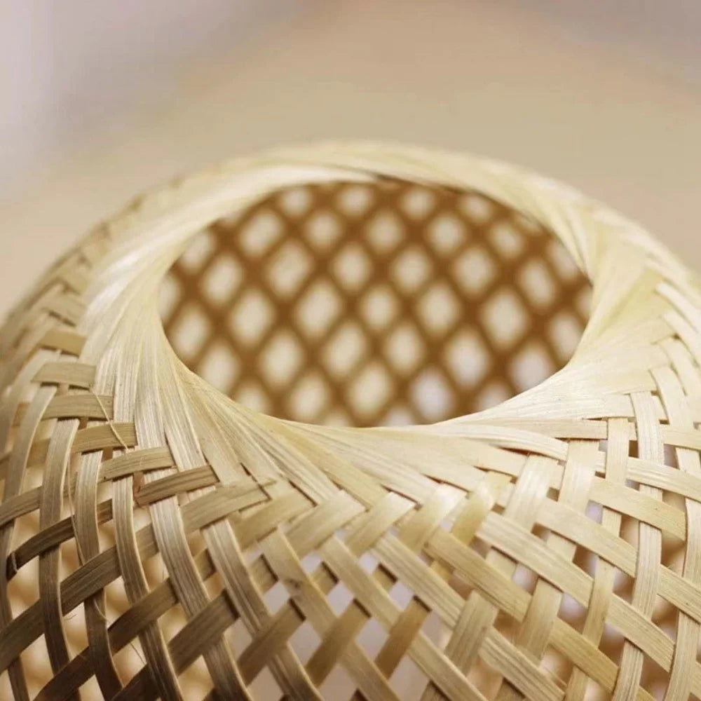 Lampe de chevet Ronde en Bambou