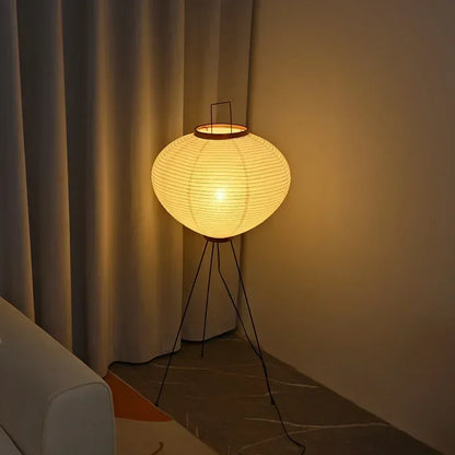 Lampe de Chevet Japonaise en Papier de Riz Akari