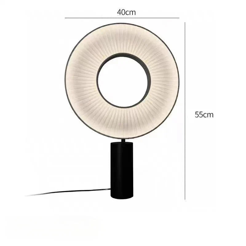 Lampe De Chevet En Tissu Design Rond