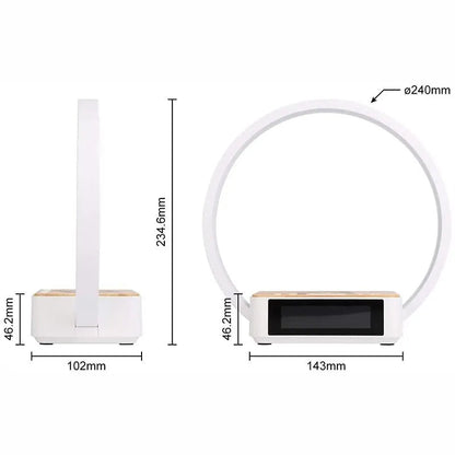 Lampe de chevet Tactile Chargeur de Téléphone Rond
