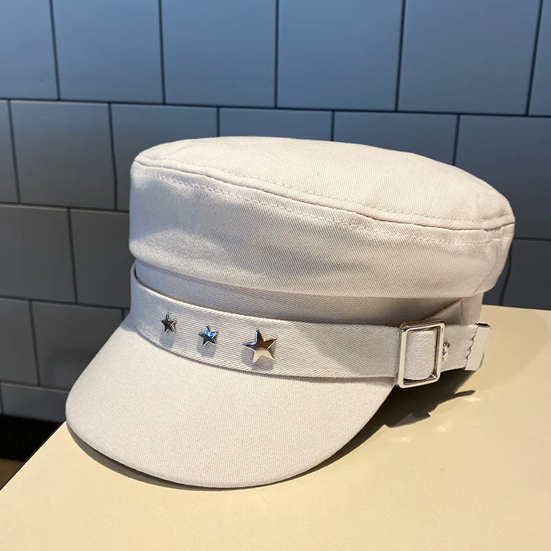 Béret Casquette Gavroche Femme Étoile Luxe - La Maison du Chapeau