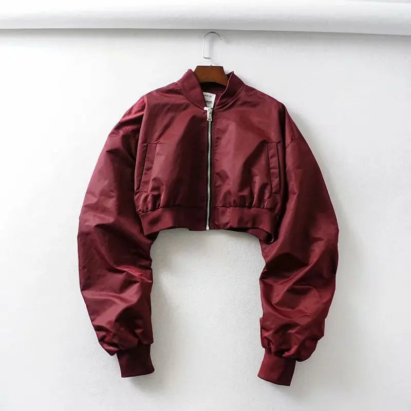Bombers crop top femme