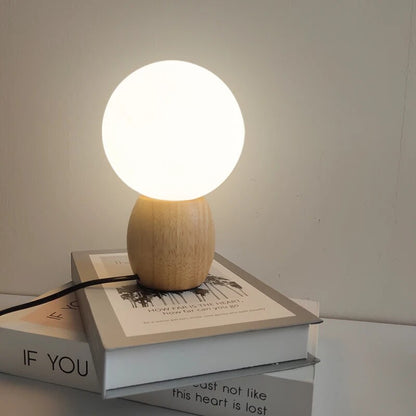 Lampe de chevet Bois en Forme de Boule