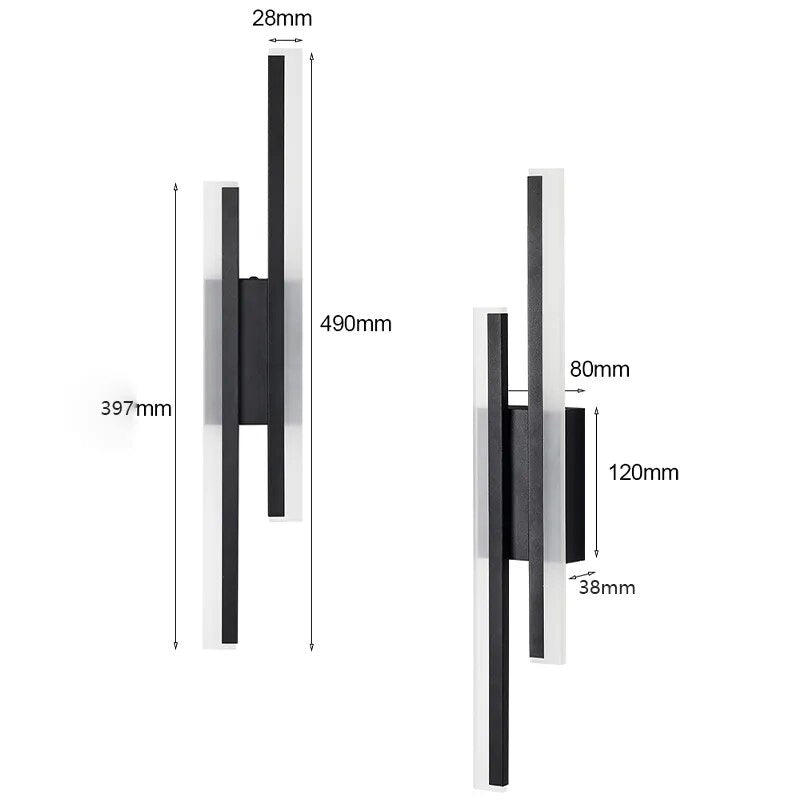 Lampe de chevet Murale Barre Moderne