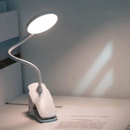 Lampe de bureau Liseuse à Pince Blanche