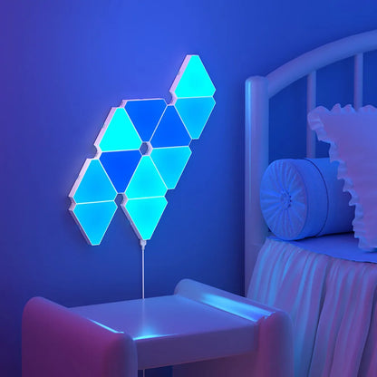 Lampe de chevet Murale LED Triangulaire RGB