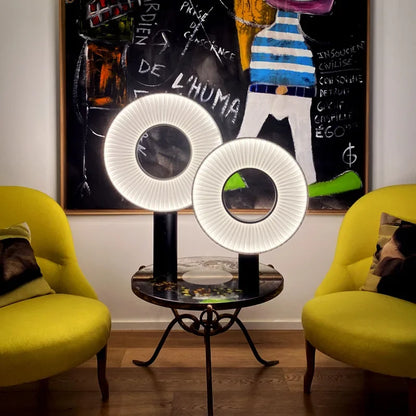 Lampe De Chevet En Tissu Design Rond