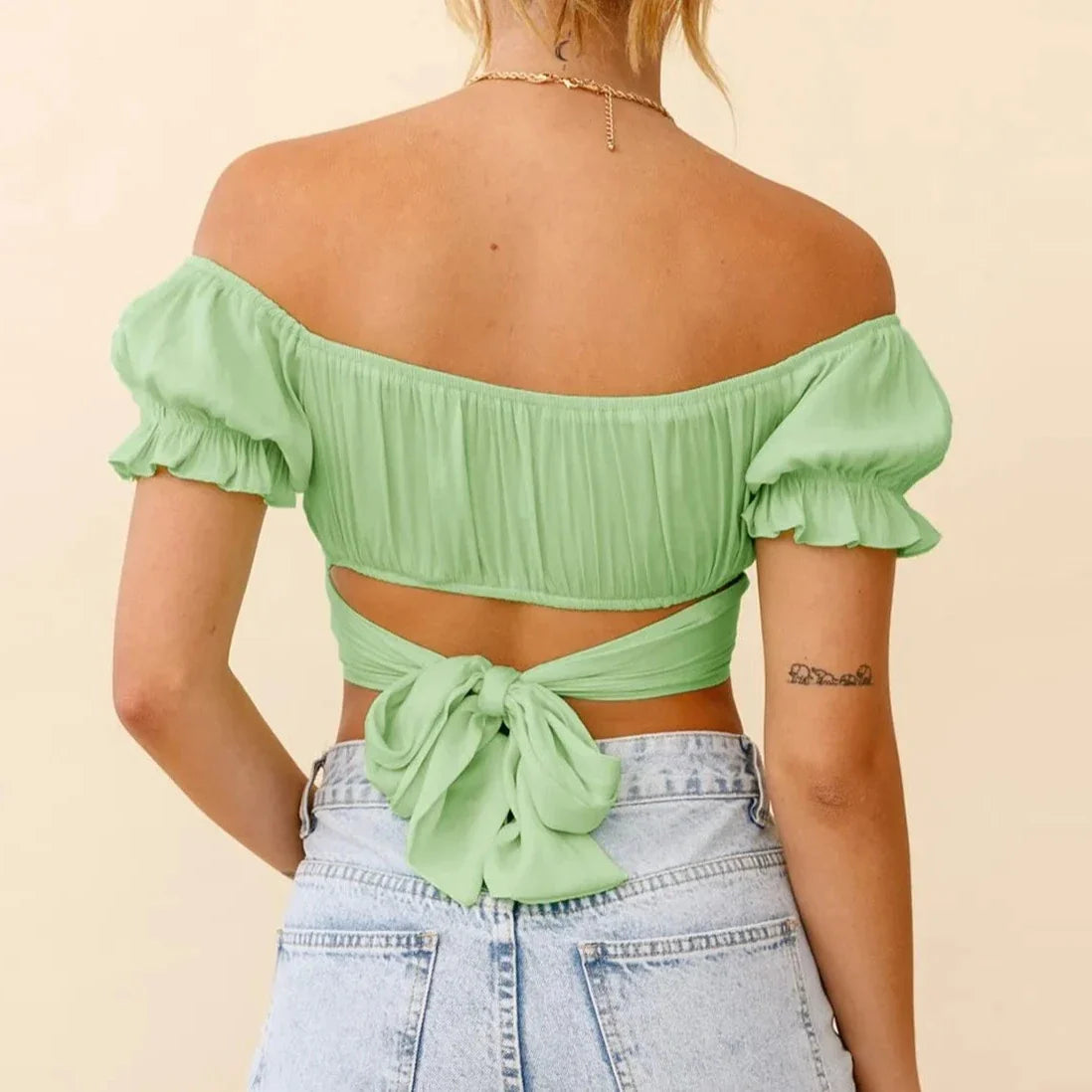 Crop tops green