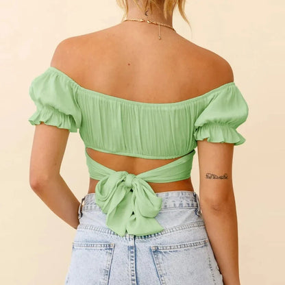 Crop tops green