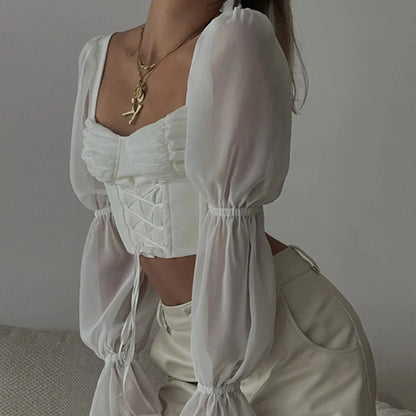 Crop top blouse