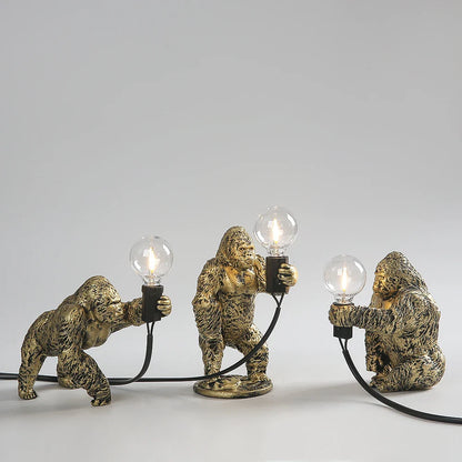 Lampe de Chevet Gorille en Résine