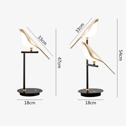 Lampe de Chevet Design Oiseau Lumineux