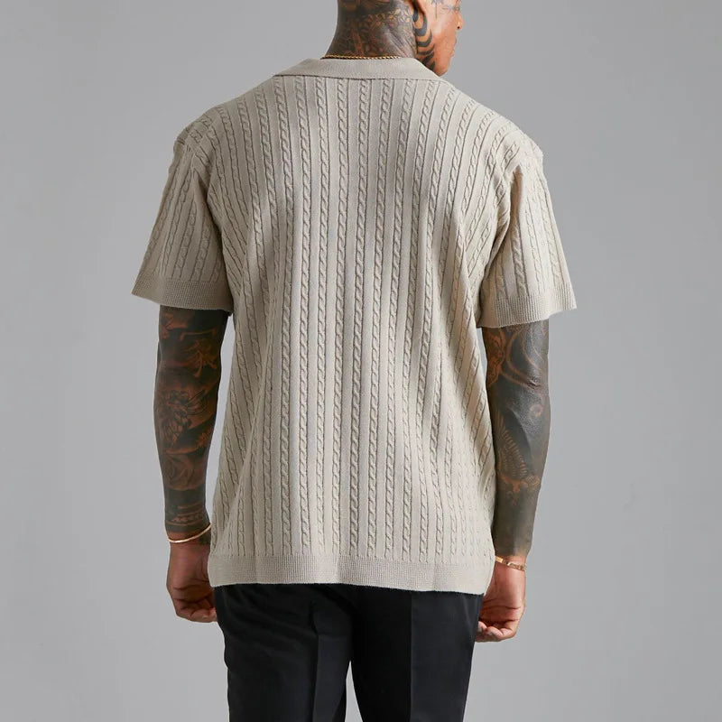 Brown ribbed shirt