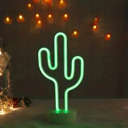 Lampe de Chevet Cactus Néon