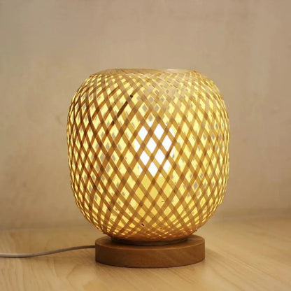 Lampe de chevet Ronde en Bambou