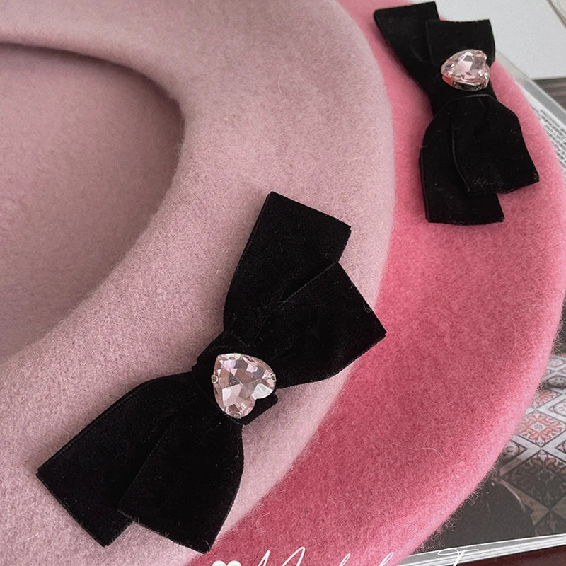 Béret Rose Femme en Coton