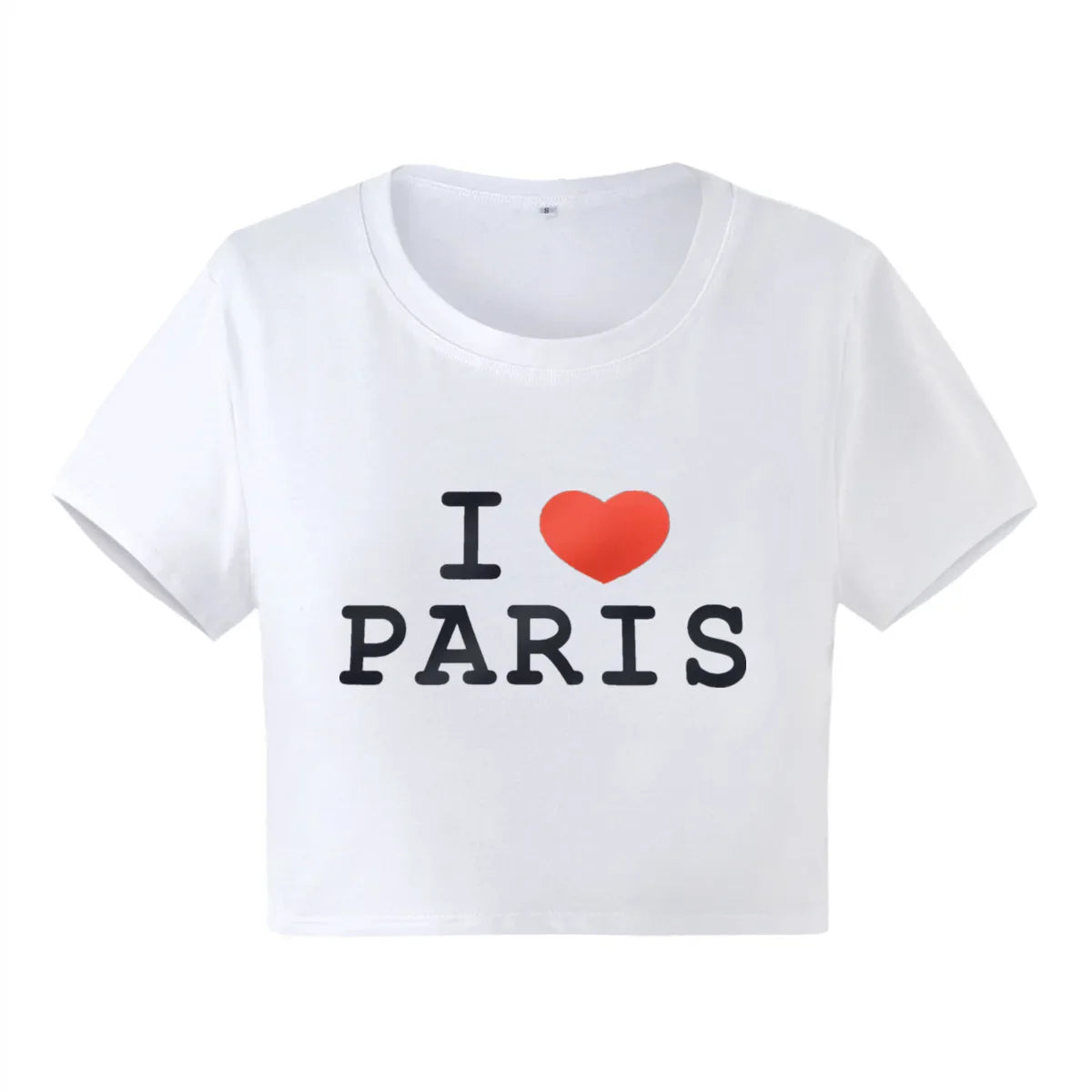 I love paris crop top homme