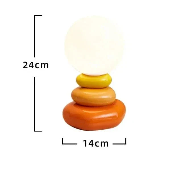 Lampe de chevet Galet Coloré