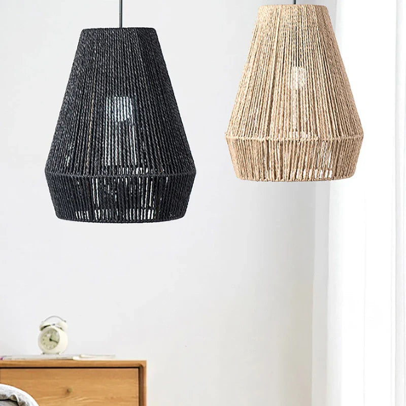Abat-jour pour Lampe de Chevet Suspendu en Rotin