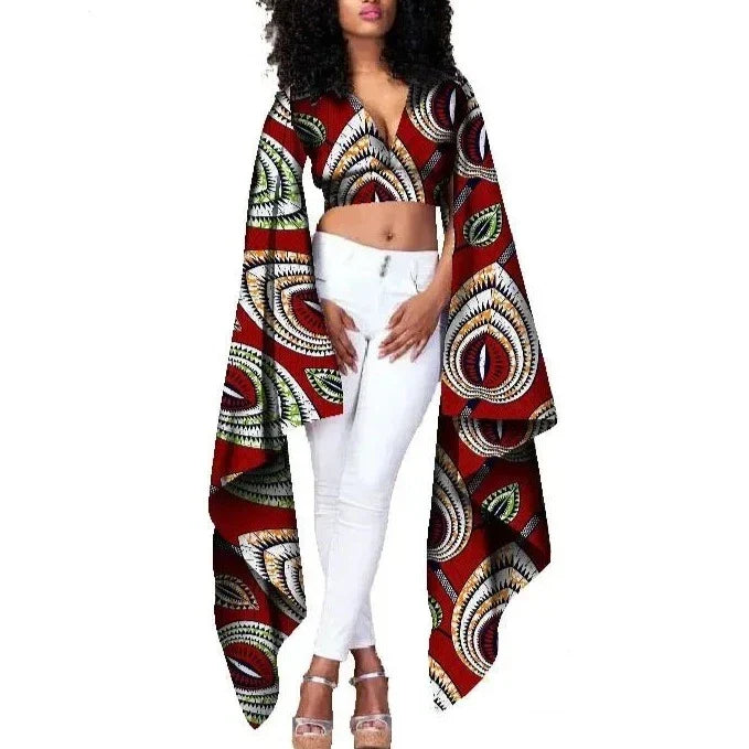 Crop top femme africain