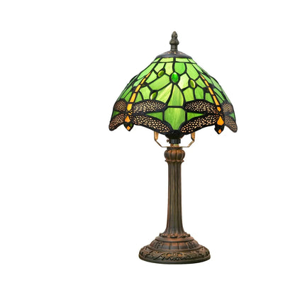 Lampe de chevet Tiffany en Verre Vitrail avec Motif