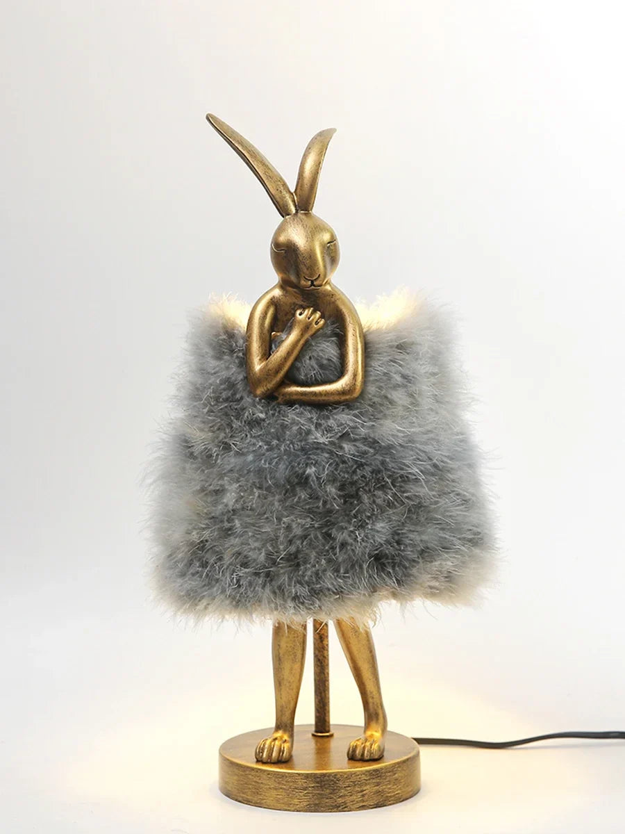 Lampe de Chevet Plume en Forme de Lapin