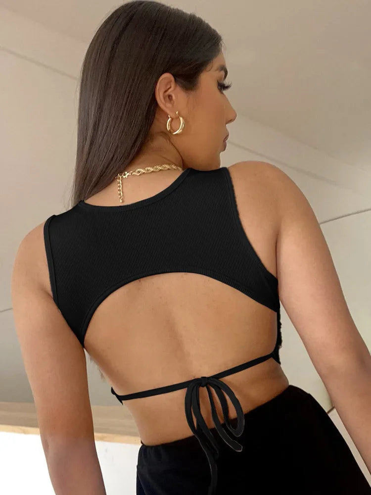 Crop top ecru