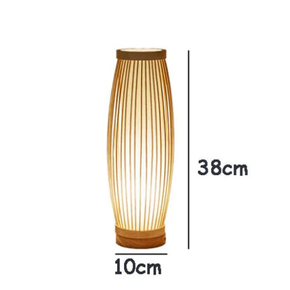 Lampe de Chevet Japonaise Zen en Bambou