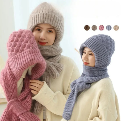 Bonnet Femme Intégral Coupe-Vent Épais - Alpine