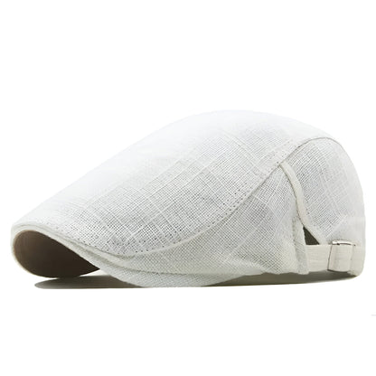 Béret Homme Vintage en Lin Léger - Glamberet