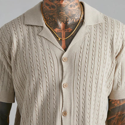 Brown ribbed shirt