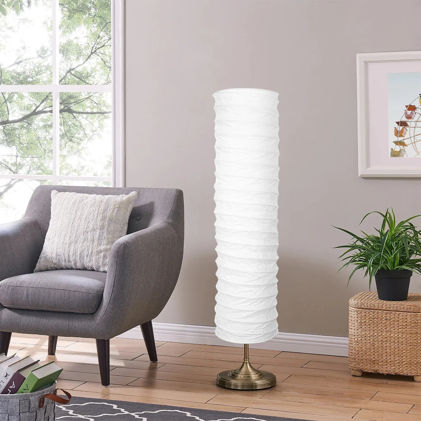 Abat-jour en Papier pour Lampe de Chevet Lampadaire